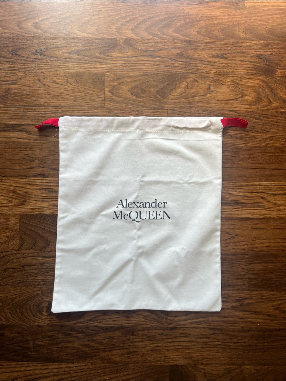 Alexander McQueen Large Black Drawstring Dust Bag 17" x 12"